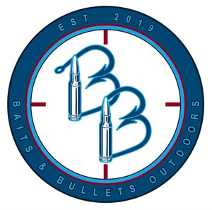 Baits & Bullets Outdoors Window Decal