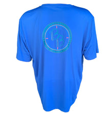 Load image into Gallery viewer, Short Sleeve Blue Dry-Fit Shirt
